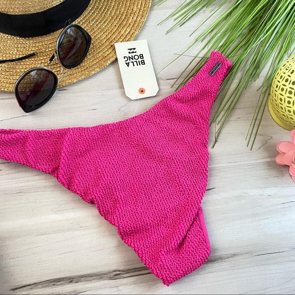 Billabong Pink Hike Bikini Bottom 👙 - Picture 5 of 7